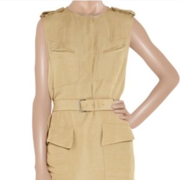 3.1 Phillip Lim Tan Sleeveless Utility Belted Sheath Dress - Picture 13 of 14